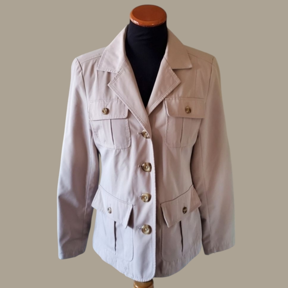 Braetan S 90s Old Money Timeless Contemporary Parisian Utility Safari Jacket - Picture 13 of 13